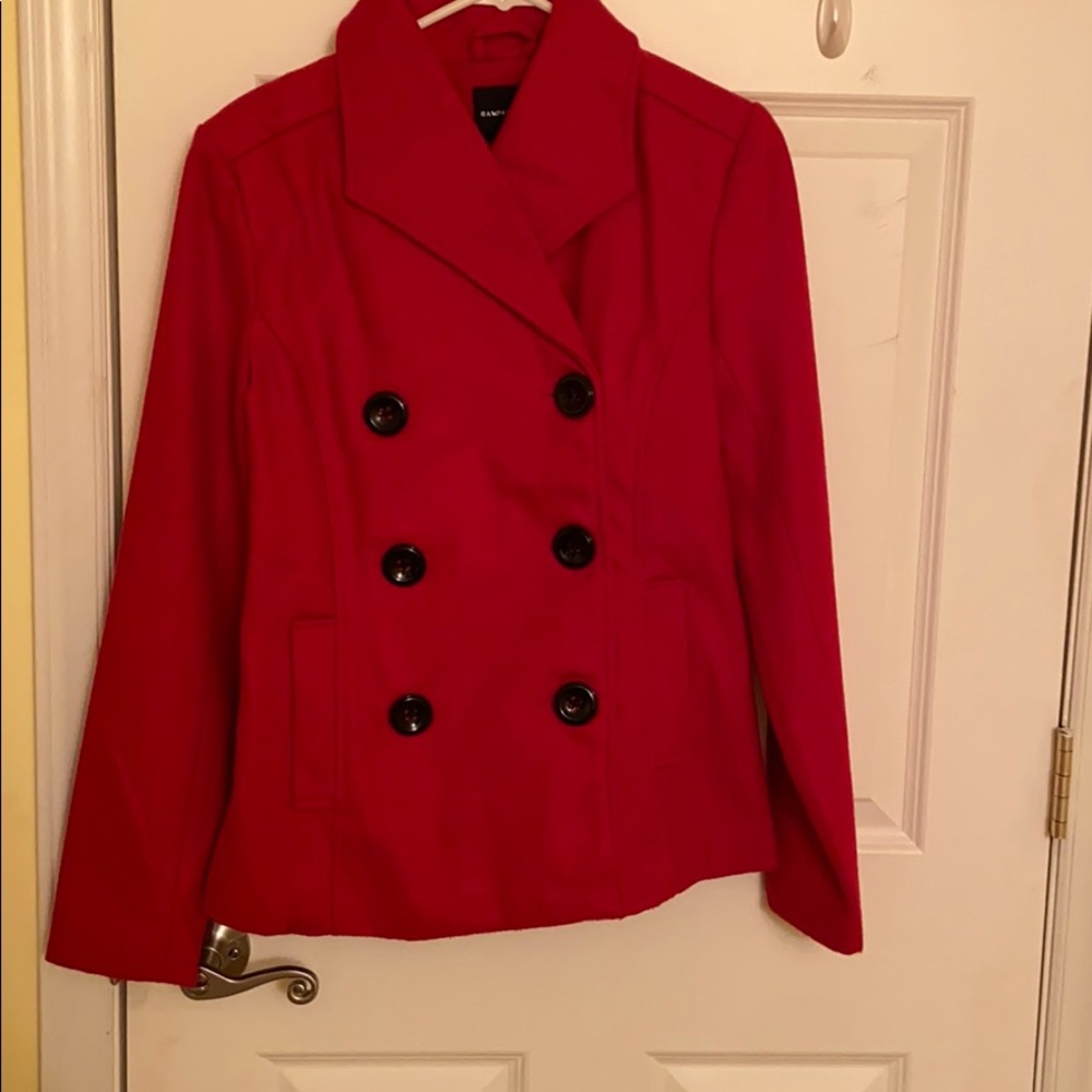 Red Pea Coat